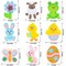 24 Pcs Foam Easter Egg Magnet Craft Kit, Easter Craft Kits DIY Animal and Egg Magnet Set for Kids Favor Classroom Homeschool Art Decor, Art and Craft Supplies Party Favors